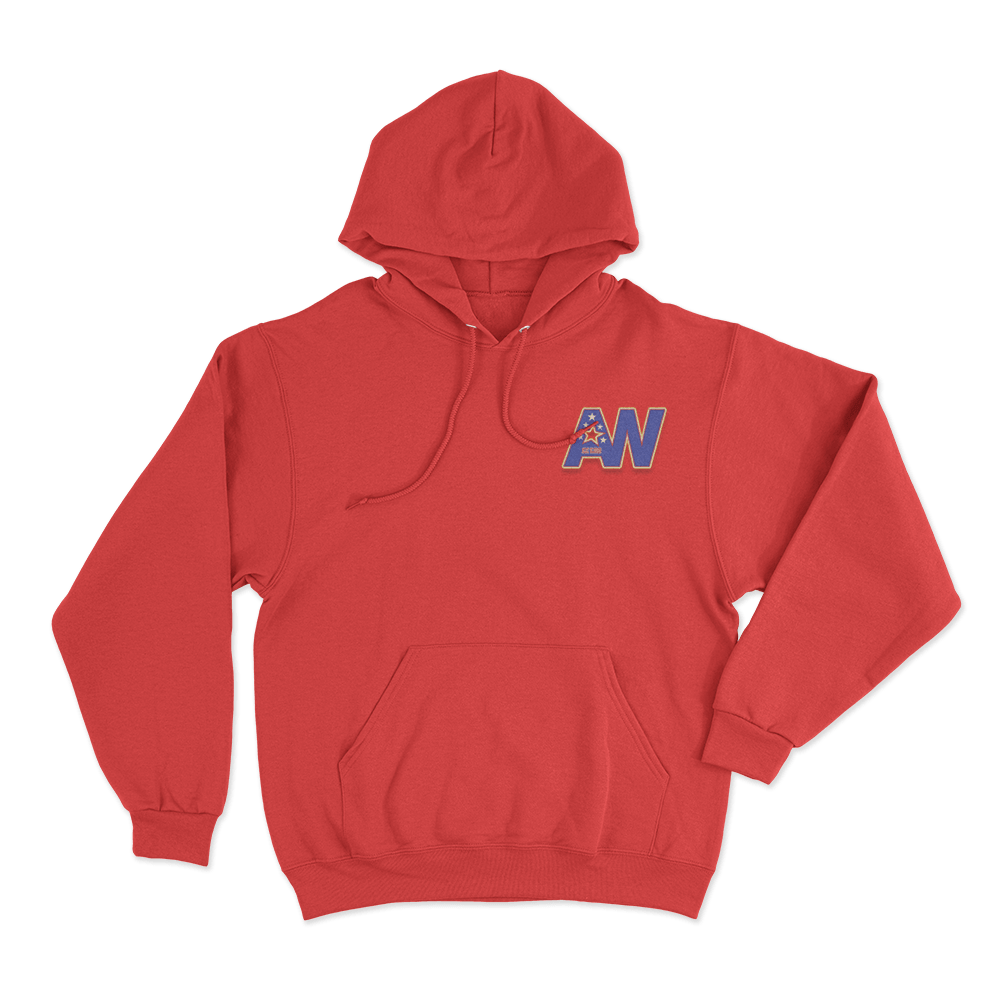 Alex Warren AW Hoodie Red Alex Warren AW Hoodie Red