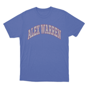 Alex Warren Collegiate T Shirt Blue