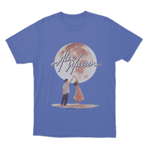 Alex Warren Moon Dance T Shirt Blue